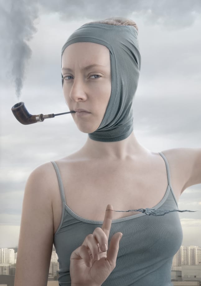 Katerina Belkina Bluebeard. Jealousy, 2007 Photography, Digital Painting 110 x 77 cm, 43 1/4 x 30 1/4 inch Edition of 9 plus 2 artist's proofs Series: Not a Man's World artist label and signature on verso