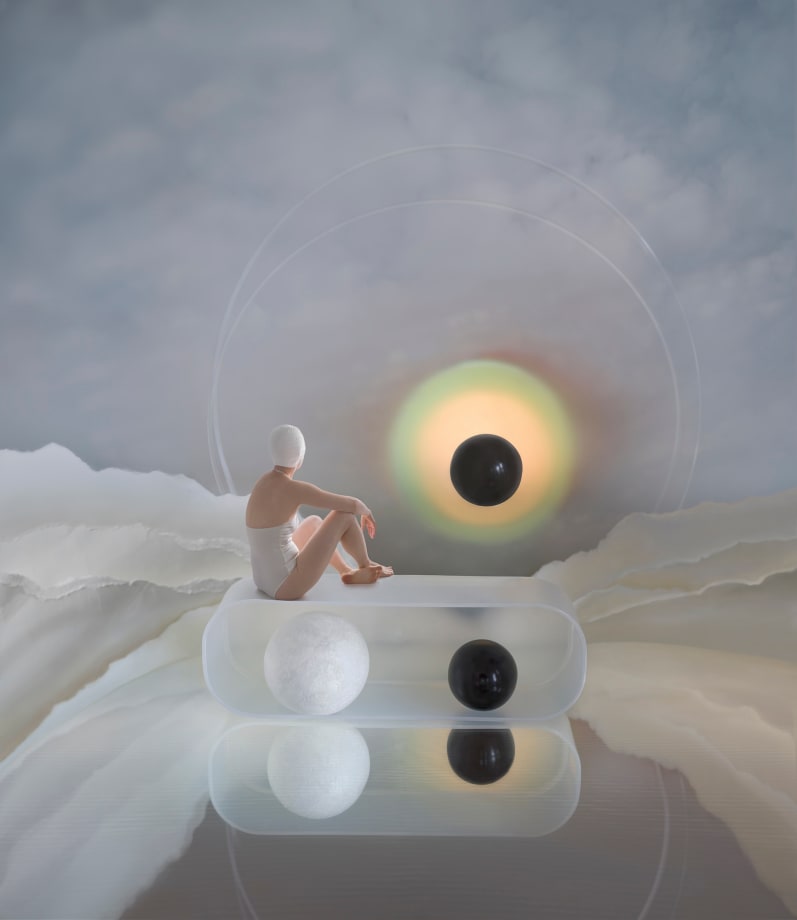 Katerina Belkina Greeting The Rising Star, 2022 Photography, Digital Painting 110 x 95 cm, 43 1/4 x 37 3/8 inch Edition of 5 plus 2 artist's proofs Series: For all mankind artist label and signature on verso