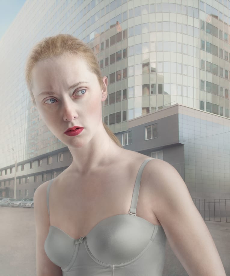 Katerina Belkina Revolution Street, 2014 Photography, Digital Painting 120 x 100 cm, 47 1/4 x 39 3/8 inch Edition of 6 plus 2 artist's proofs Series: Light and Heavy artist label and signature on verso