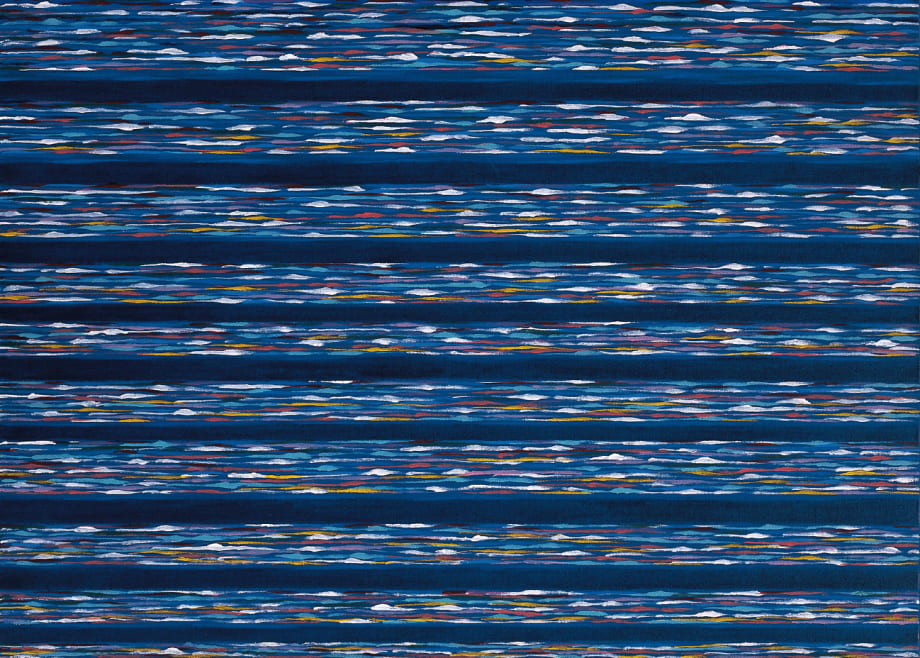 Piero Dorazio, Altura, 1981, olio su tela, cm 65x90