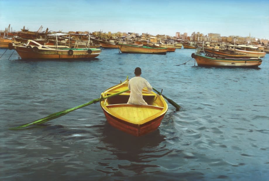 Youssef Nabil, Say Goodbye, self-portrait, Alexandria, 2009