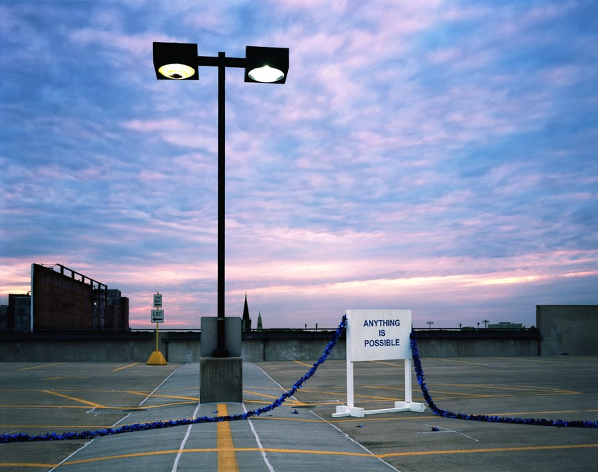 Joel Ross, ANYTHING IS POSSIBLE (Installed and Abandoned, Chicago, IL), 2012