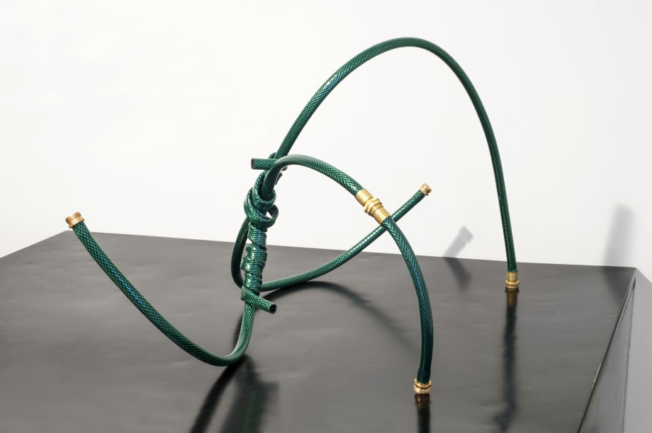 Justin Cooper Hoselet 1, 2012 Garden hose, metal 38 x 21 x 21 in. 96.52 x 53.34 x 53.34 cm