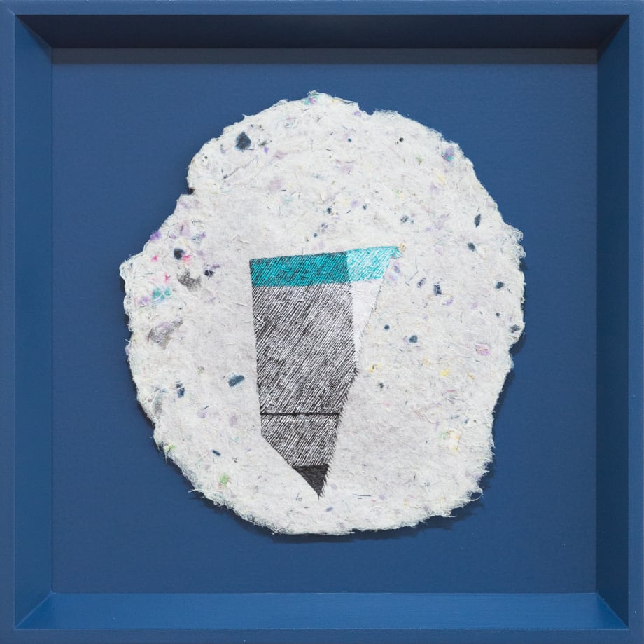 Marita Hewitt Remnants (Tartan), 2020 Watercolour and gouache on handmade cotton, linen rag paper 225mm x 225mm x 35mm