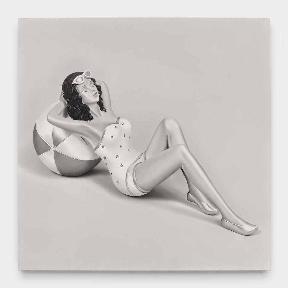 Nihura Montiel Vitamin Dick, 2023 Charcoal on canvas 55'H x 55"W