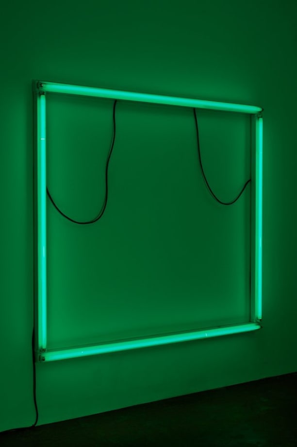 Paul Merrick Untitled (Green Plate), 2011 Striplights, Rubberflex 166 x 179 x 95 cm 65 3/8 x 70 1/2 x 37 3/8 in