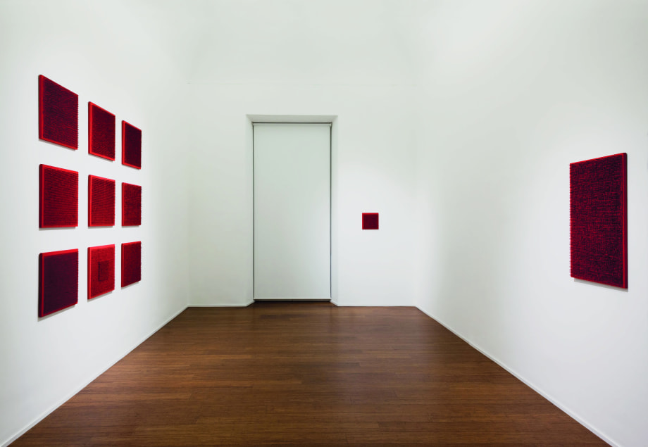 Bernard Aubertin. Situazione pittorica del rosso, installation view