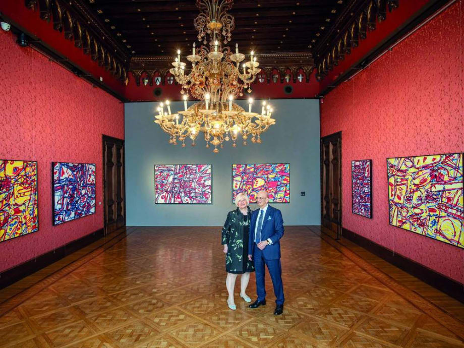 Roberto e Franco Calarota in una sala di Palazzo Franchetti | © ACP - Palazzo Franchetti