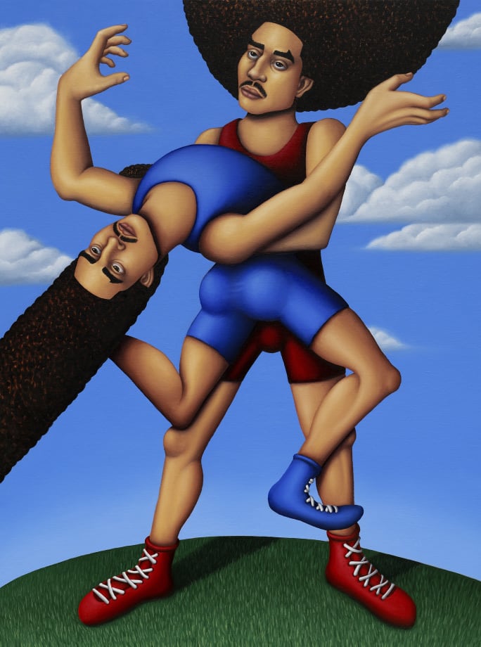 Jake Troyli The Contest, 2023 oil on canvas 48 x 36 in