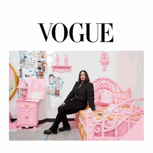 Artist Yvette Mayorga’s Pink Confections Pack a Punch