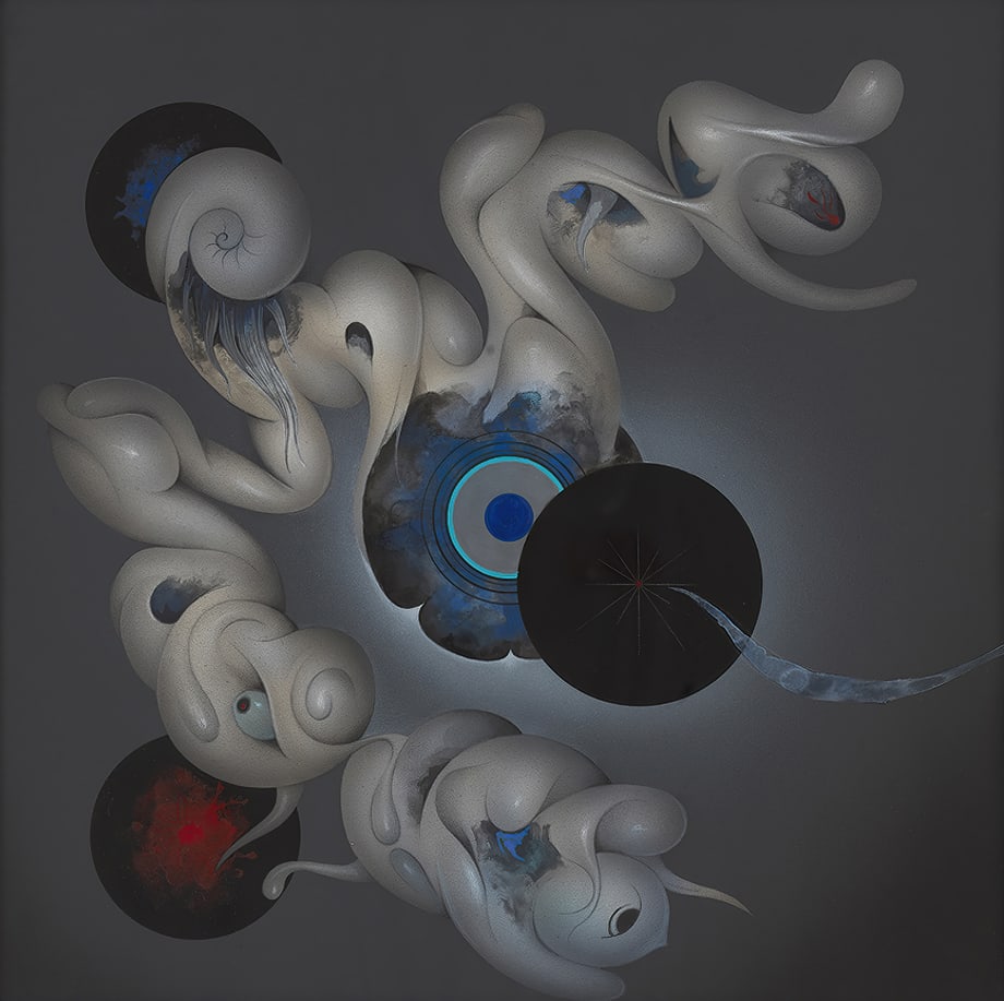 Tatsuo Ikeda, Untitled, 1979, Acrylic on paper, 15 1/2 x 15 1/2 inches