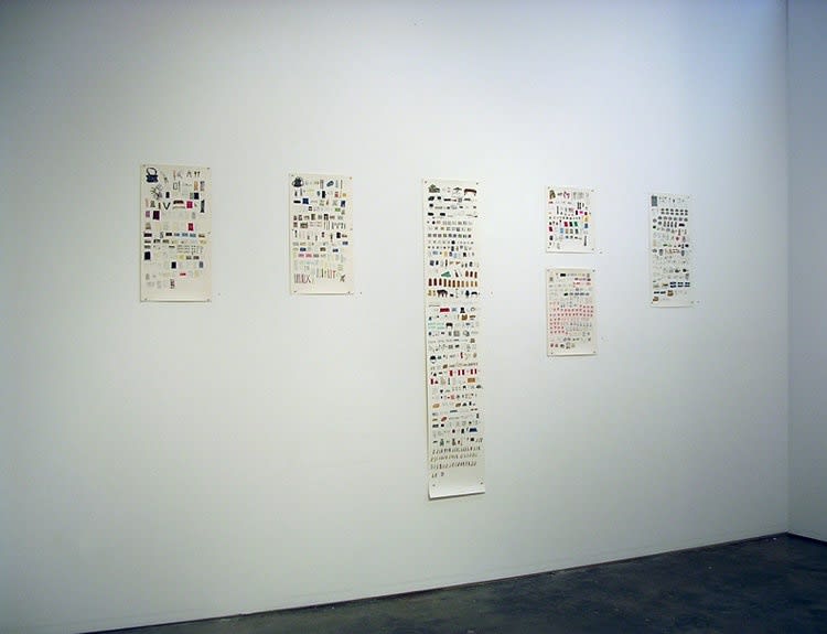 List Drawings, Elise Engler