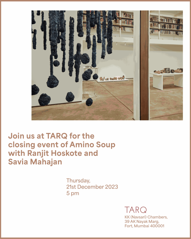 Amino Soup: Closing Event and Catalogue Launch , With Ranjit Hoskote and Savia Mahajan