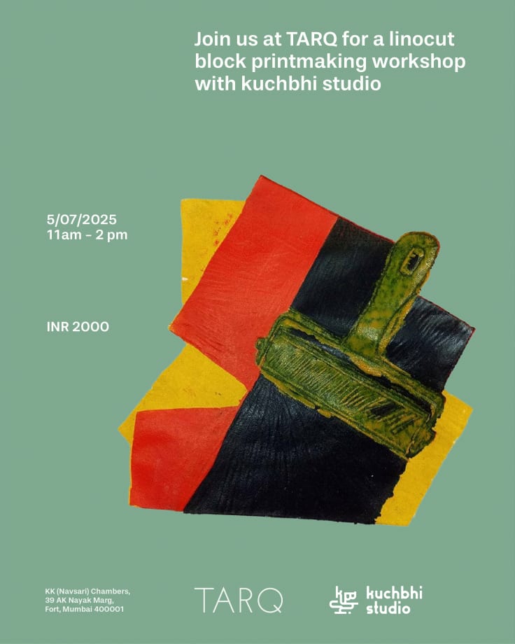 Linocut block printmaking , with kuchbhi studio