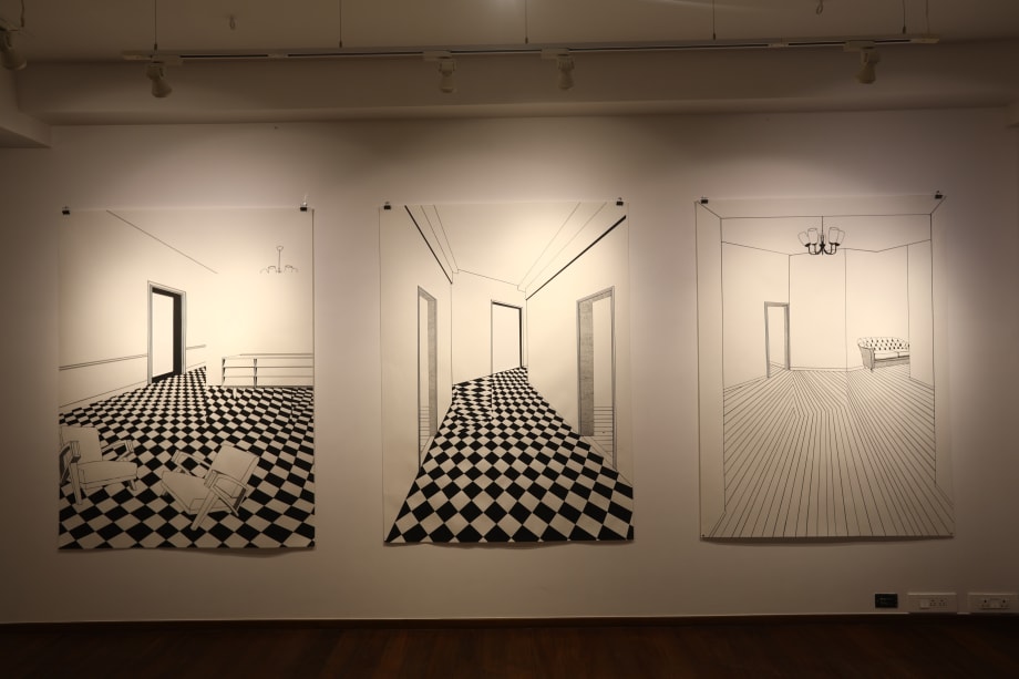 Install view, Drawn Space, 2016