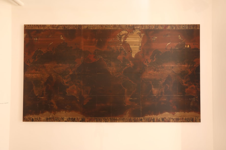 Install view, Stained Geographies, 2017