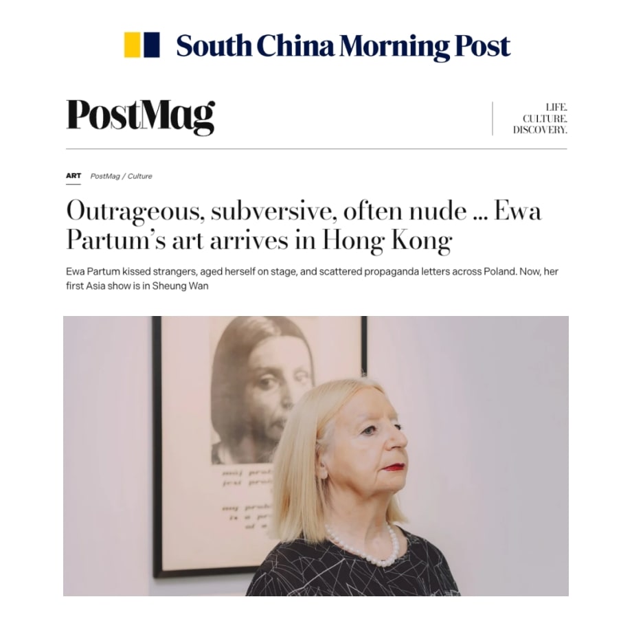 Outrageous, subversive, often nude … Ewa Partum’s art arrives in Hong Kong