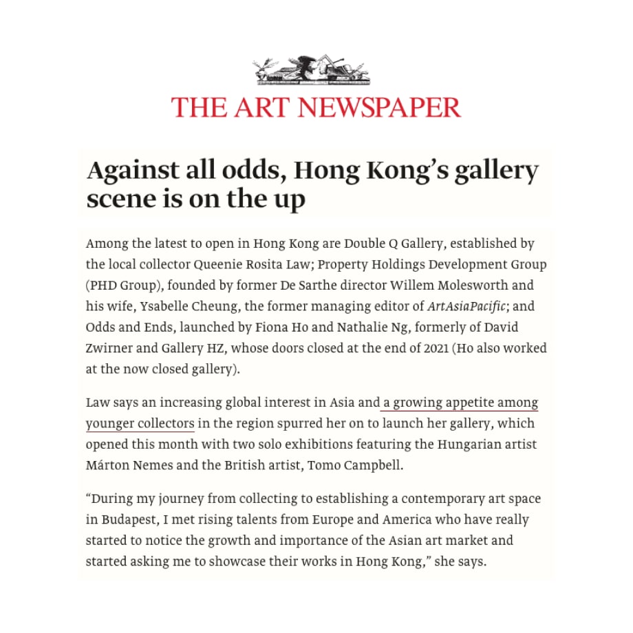Against all odds, Hong Kong’s gallery scene is on the up