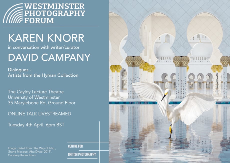Karen Knorr and David Campany in conversation, A new collaboration between University of Westminster and the Centre for British Photography