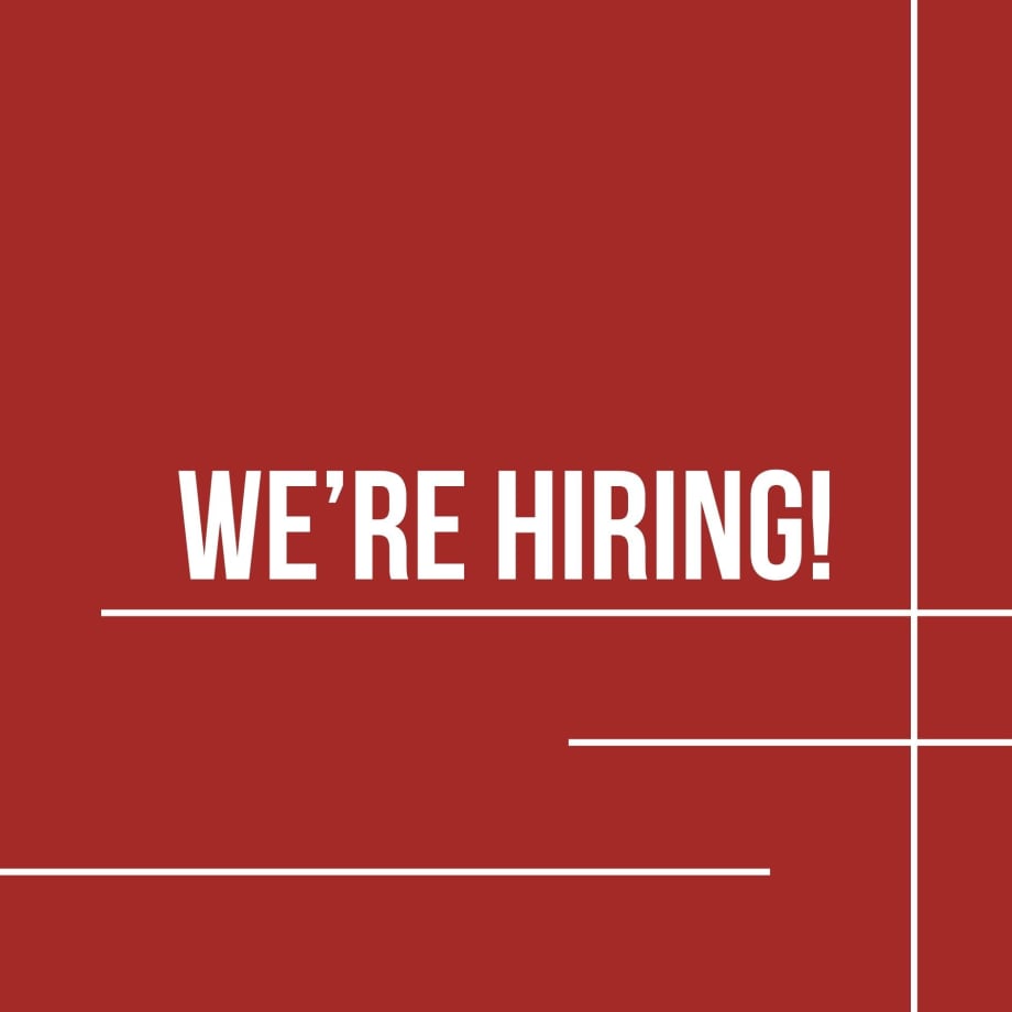WE'RE HIRING!