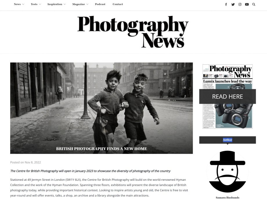 PHOTOGRAPHY NEWS