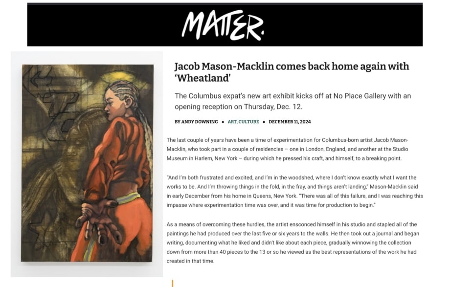 Jacob Mason-Macklin comes back home again with ‘Wheatland’