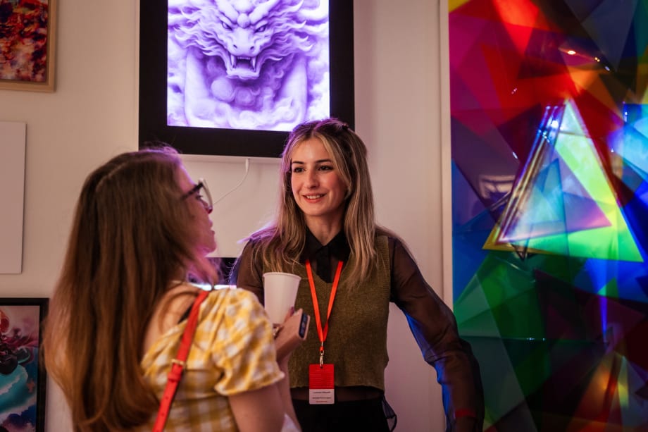 Lucinda at the British Art Fair 2024 Saatchi Gallery