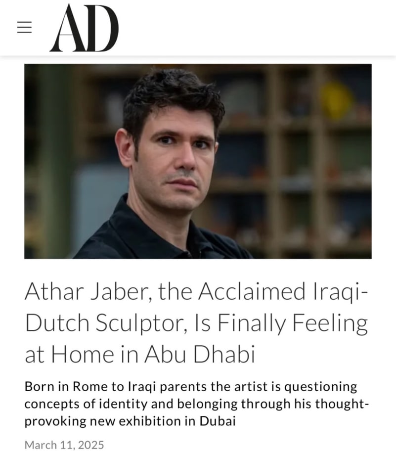 Athar Jaber, the Acclaimed Iraqi-Dutch Sculptor, Is Finally Feeling at Home in Abu Dhabi, Born in Rome to Iraqi parents...