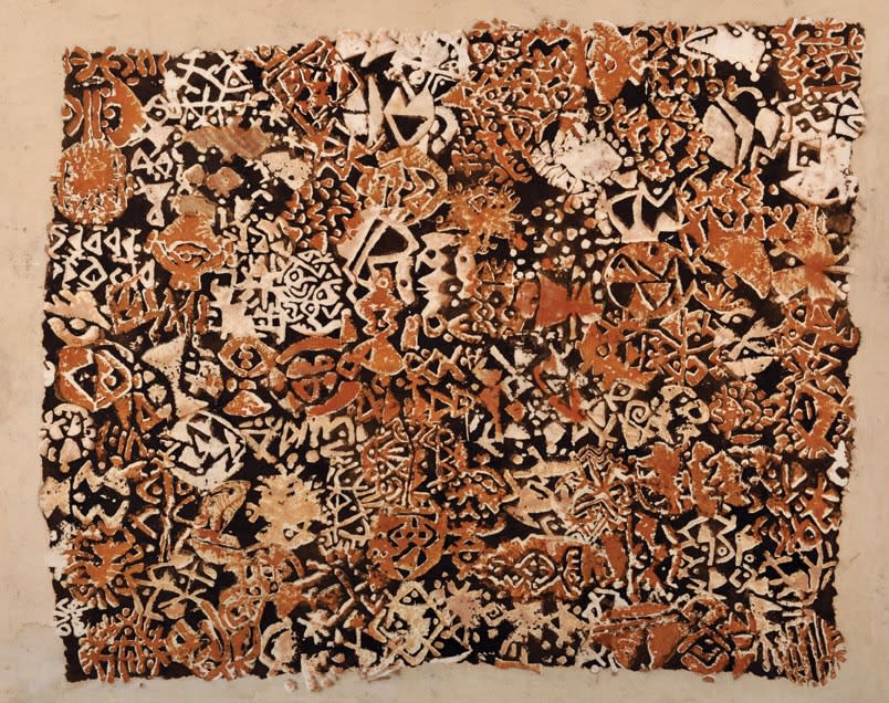 Moustafa Fathi, Untitled, 1985, Mixed Media on Canvas, 122 x 154 cm