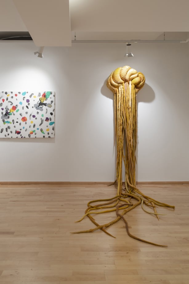 Installation view of Rumi Dalle's work at the 9th edition of AsiaNOW in Ayyam Booth