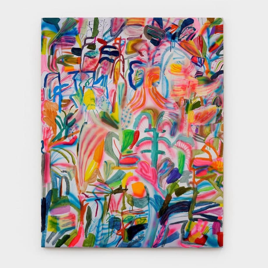 Sarah Giannobile artwork titled "Mirage" hanging on a white wall