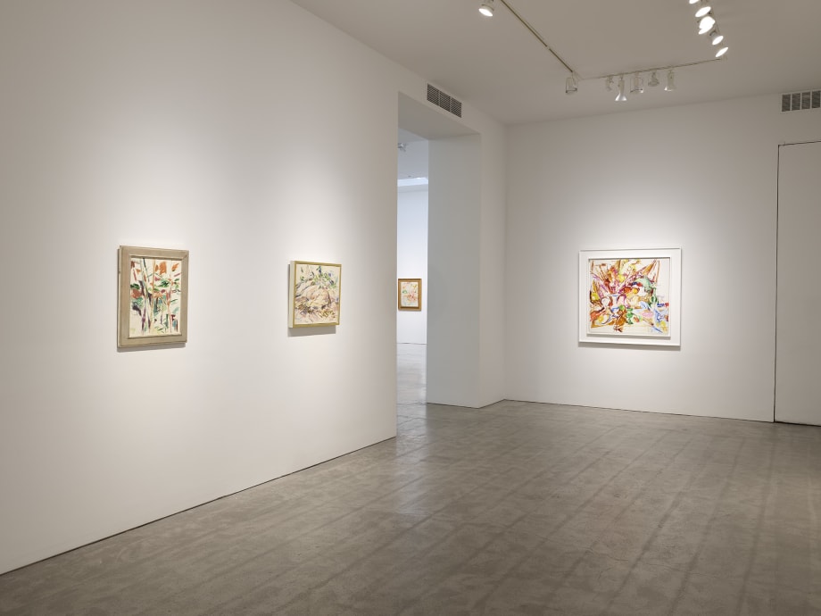 Installation view: Mercedes Matter, Berry Campbell, New York, 2025