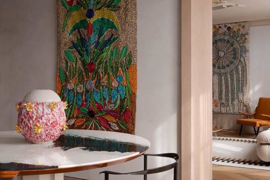 King Houndekpinkou and Sanaa Gateja at Salon 50 GOLBORNE/ St Sulpice