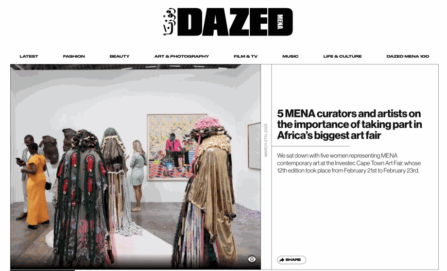 5 MENA curators and artists on the importance of taking part in Africa’s biggest art fair