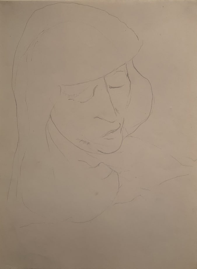 Arshile Gorky, Portrait of Elaine de Kooning, ca. 1943