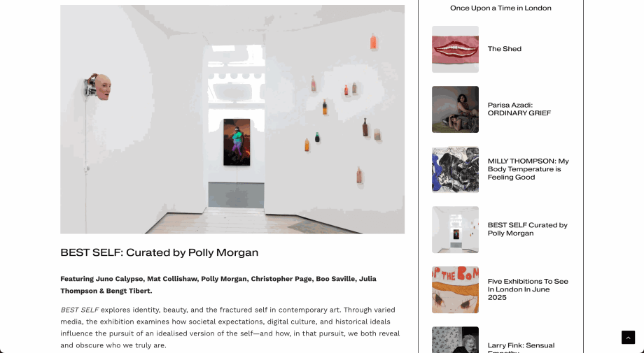 BEST SELF at Brooke Benington in Art Plugged Magazine