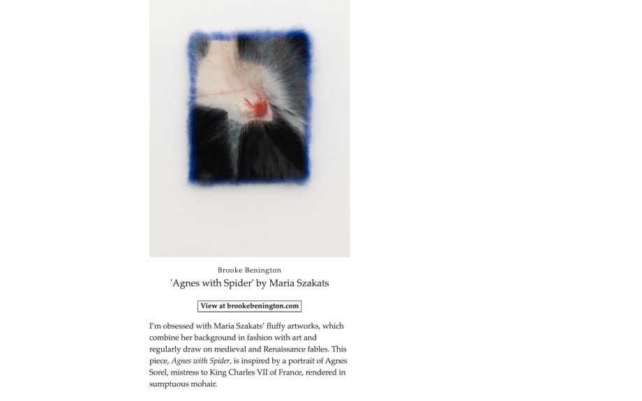 Maria Szakats features in Wallpaper