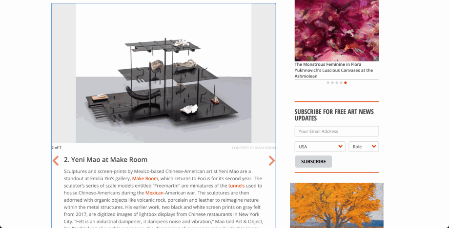 Yeni Mao in Art&Object