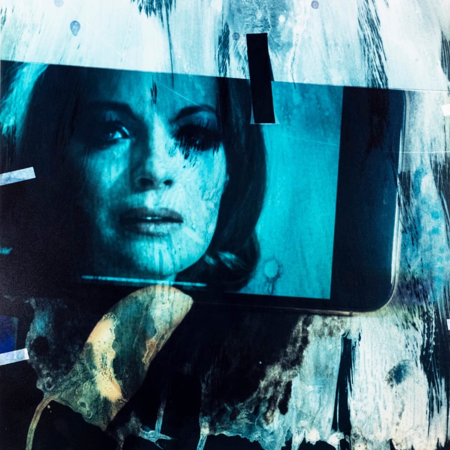 Carrie Schneider, Dominant Eye, 2021, Unique chromogenic print made in camera, Image: approx. 25 x 20 inches (63.5 x 50.8 cm), Framed: 29 1/2 x 24 inches (74.9 x 61 cm), Collection of Charline von Heyl