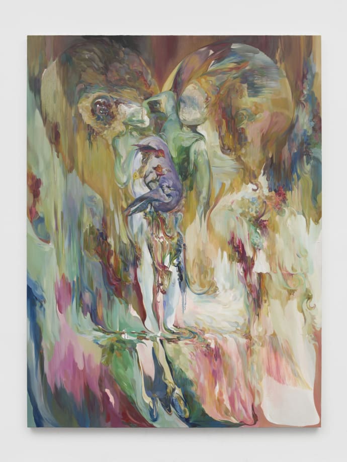 YaYa Yajie Liang, One minus one equals eternity, 2025, Oil on canvas, 200 x 150 cm