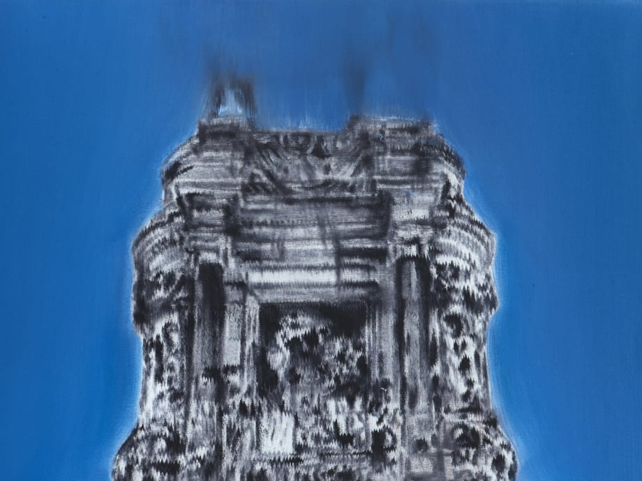 Jorge Tacla, Identidad Oculta 160, 2021. oil and cold wax on canvas. 40 x 30 inches (101.6 x 76.2 cm).