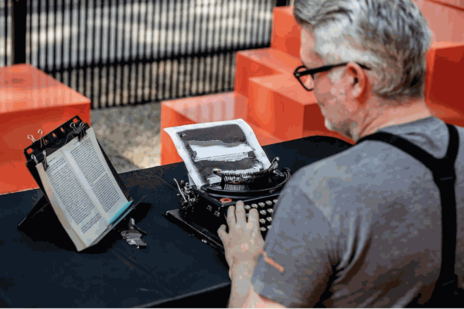 Feature: We Visit the Artist at Work, Retyping a Chicago Literary Masterpiece