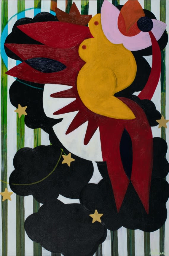 Tiffanie Delune, The Black Clouds Above Our Heads and Gold Stars in Our Dreams, 2019