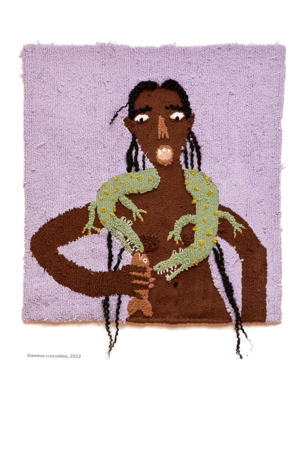 Anya Paintsil, 'Siamese Crocodiles', 2022. Photo by Rocio Chacon.
