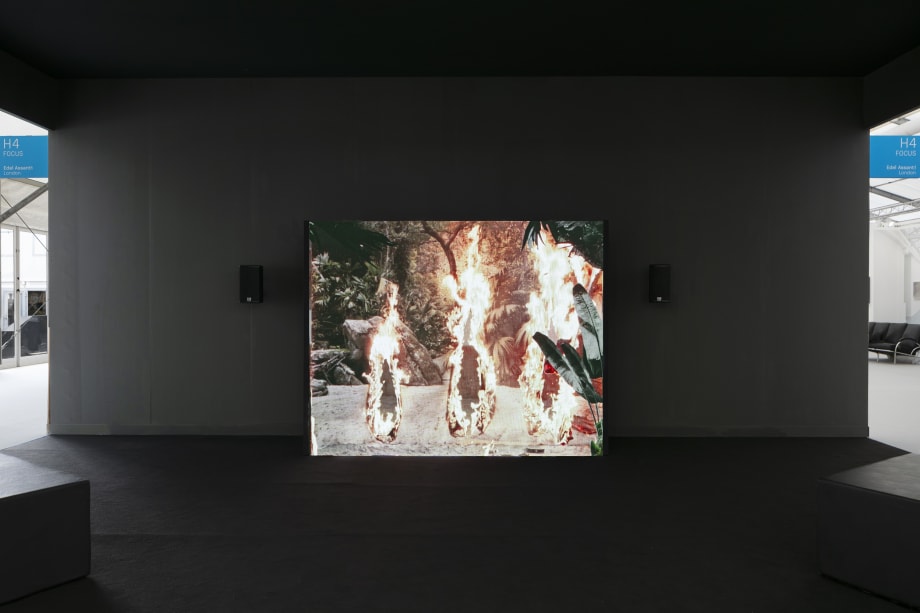 Noémie Goudal: Below the Deep South, installation view, Frieze London 2021, Edel Assanti, London, 2021.
