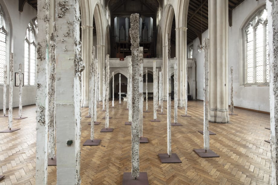 Jodie Carey, Stand, installation view, St Cyprian's Clarence Gate, London, UK, 2018