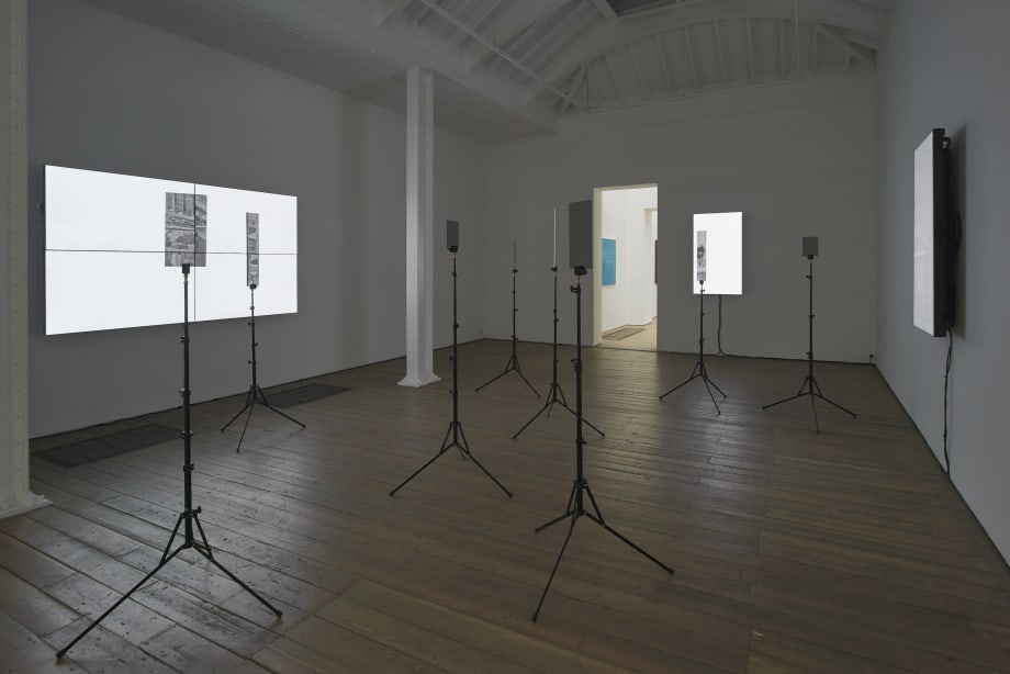 Emmanuel Van der Auwera: Fire and Forget, installation view, Edel Assanti, London, 2022. Photo: Andy Keate.