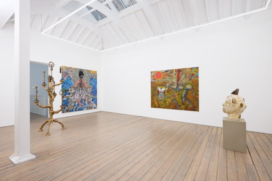 Si On, Soft Armour, Heavy Bones, installation view, Edel Assanti, London, UK, 2025 © Si On. Courtesy the artist and Edel Assanti. Photo by Tom Carter.