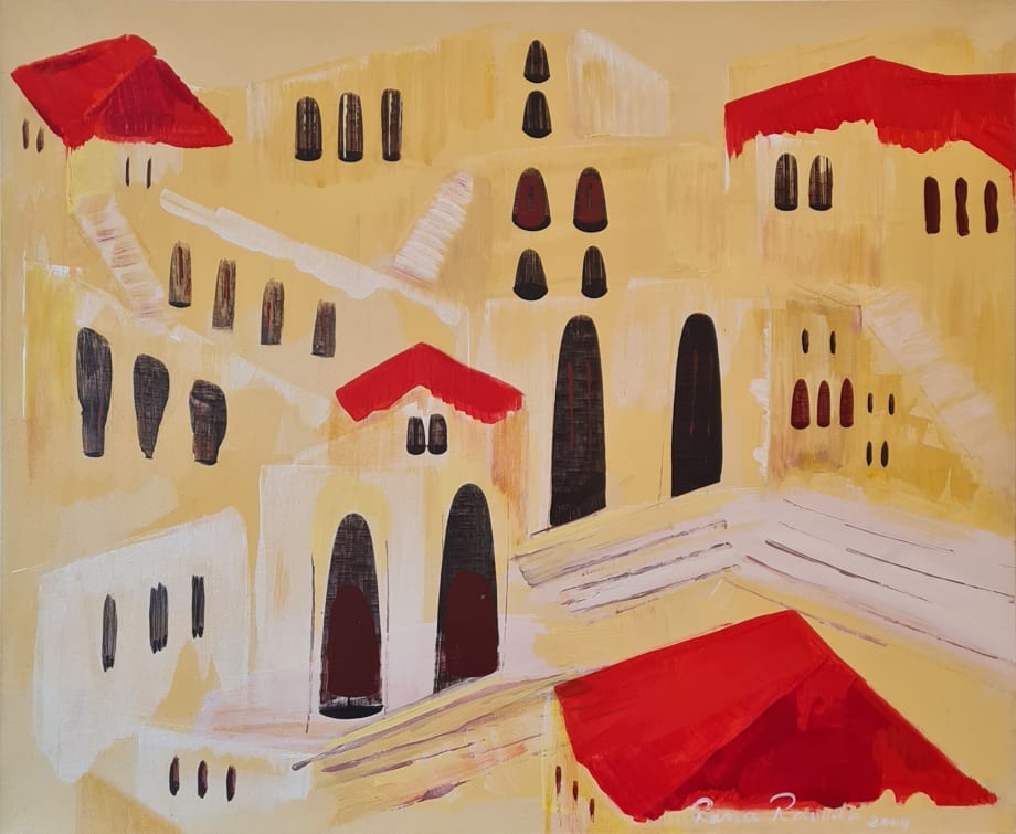 Rana Raouda Deir El Kamar, 2004 Acrylic on canvas 75 x 80 cm 29 1/2 x 31 1/2 in