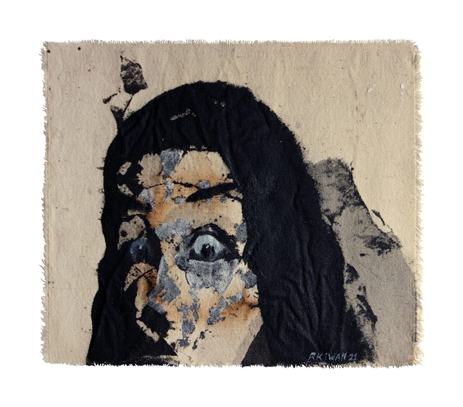 Rabee Kiwan Untitled, 2022 Mixed media on canvas 26 x 30 cm 10 1/4 x 11 3/4 in